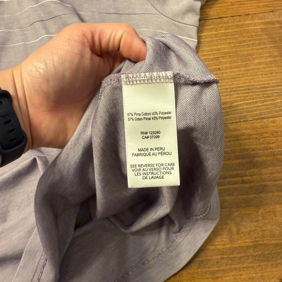 Travis Mathew Polo Shirt Short Sleeve Purple Outdoors Golf Lightweight Mens XXL - Picture 5 of 7